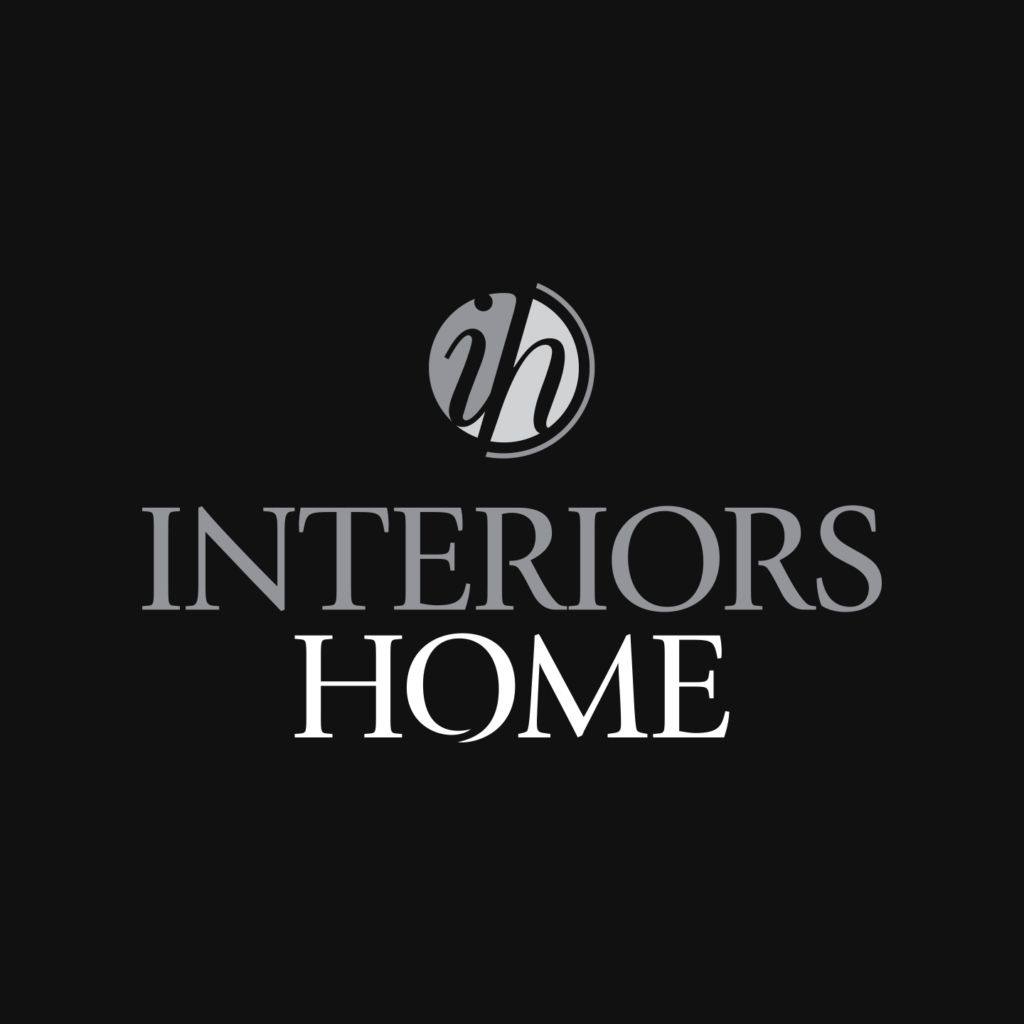 Interiors Home Logo Gray and White