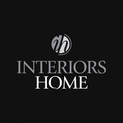 Interiors Home Logo Gray and White